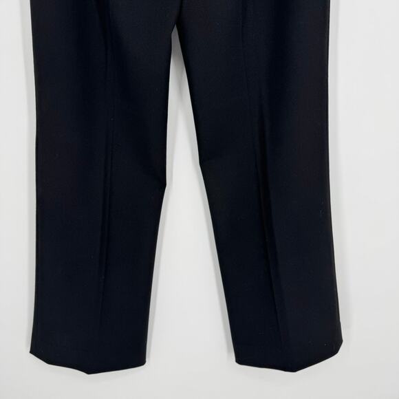 Ralph Lauren Black Wool Pants Size 10 Side Zip Trousers - Picture 8 of 8